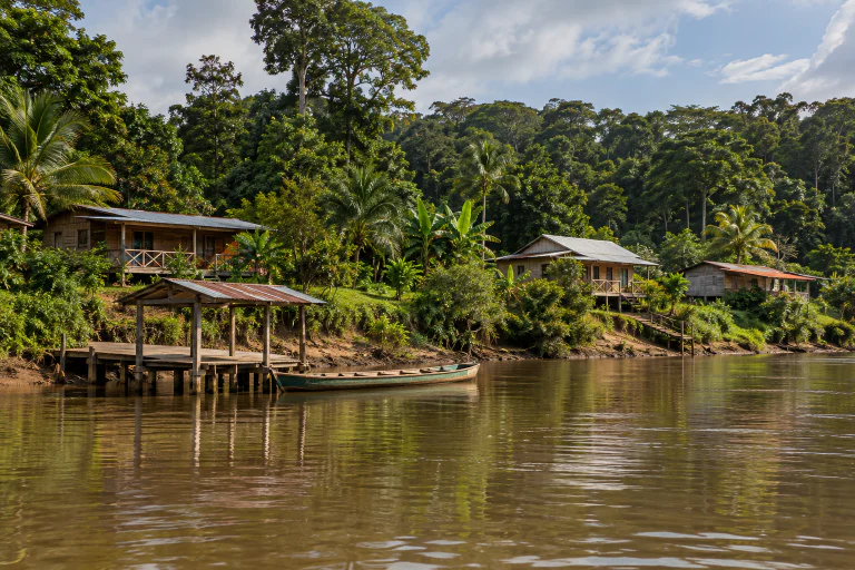 Littoral, fleuves et forêt : lire les implantations — Guyane