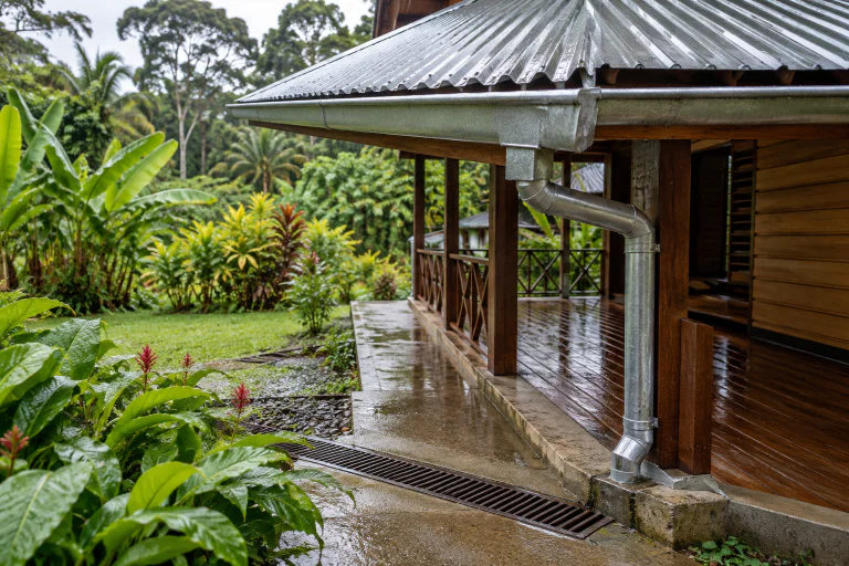 Construire avec le sol, l’eau et les accès — Guyane