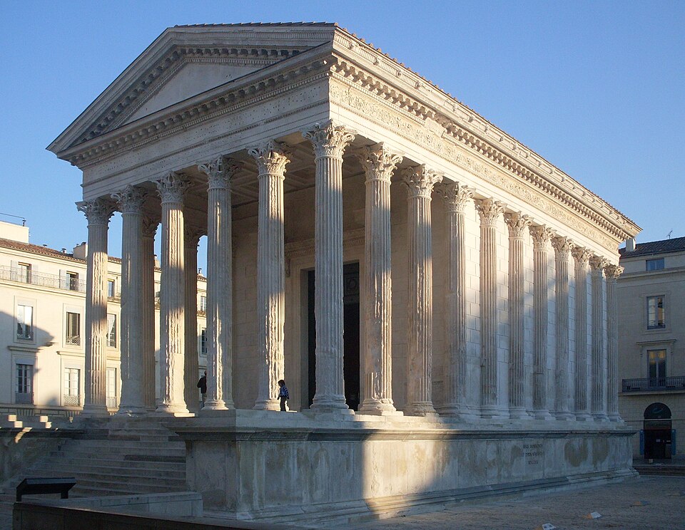 Maison Carrée à Nîmes, dans son état actuel
