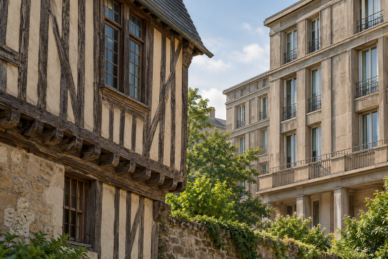 Faire dialoguer bâti ancien et Reconstruction — Normandie